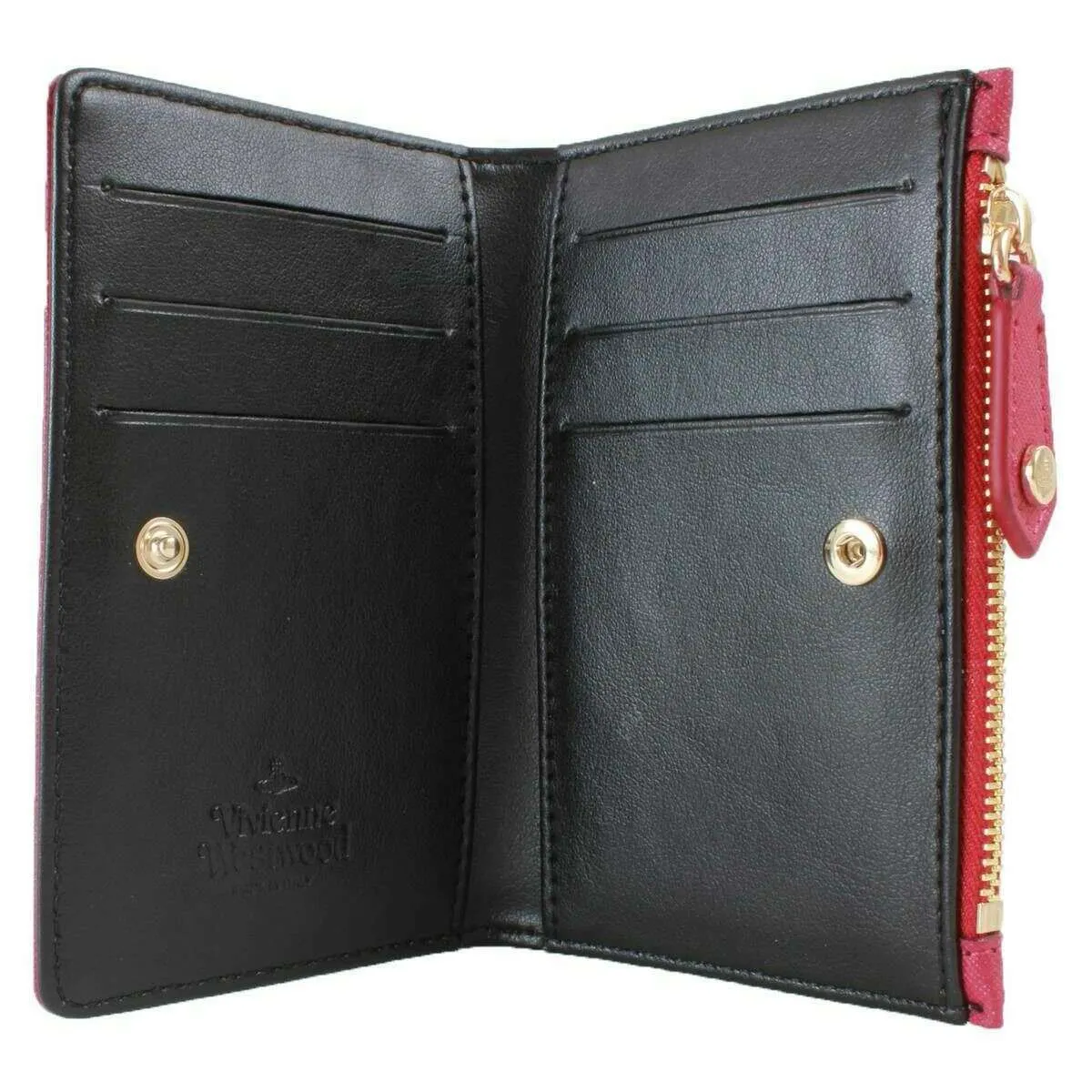 Vivienne Westwood Saffiano Slim Flap Card Holder Purse - Red sold by KJ Beckett product image thumbnail 3