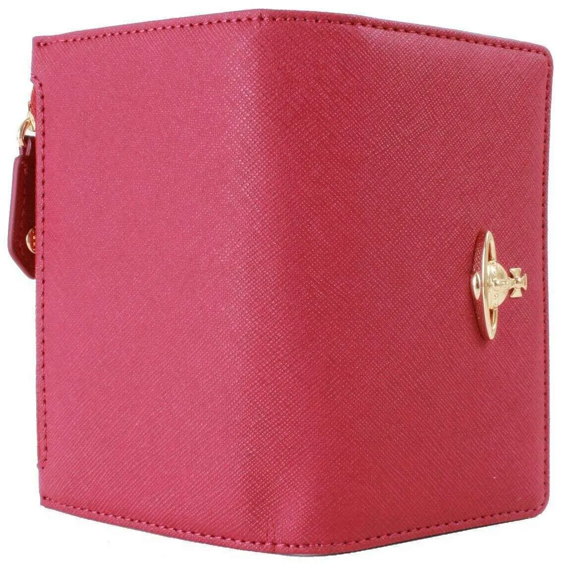 Vivienne Westwood Saffiano Slim Flap Card Holder Purse - Red sold by KJ Beckett product image thumbnail 4