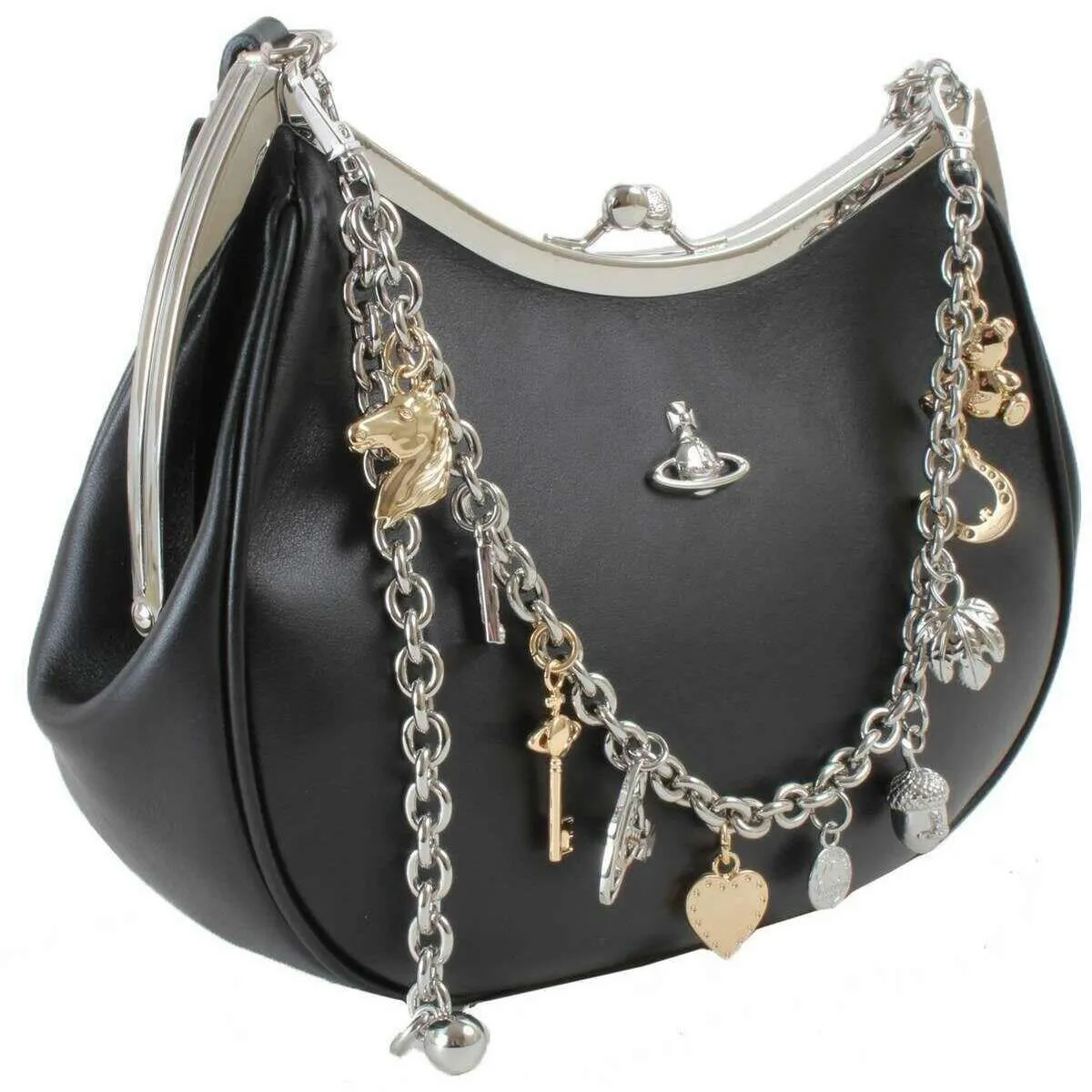 Vivienne Westwood Charm Frame Handbag - Black sold by KJ Beckett product image thumbnail 3