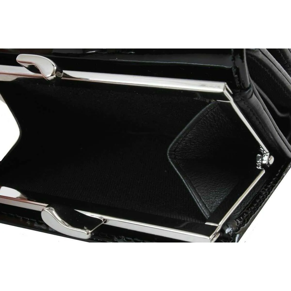 Vivienne Westwood Shiny Patent Small Frame Purse - Black sold by KJ Beckett product image thumbnail 5