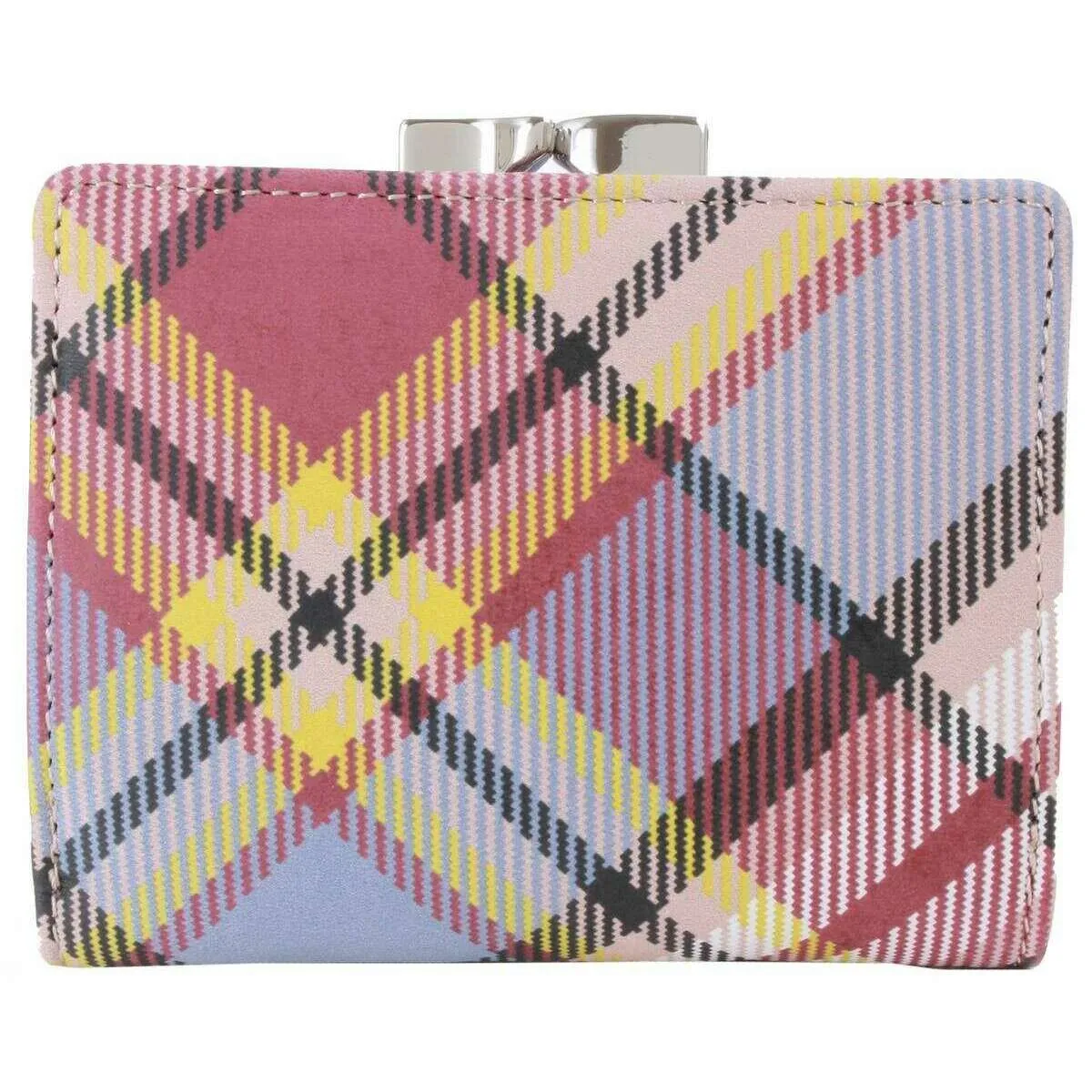 Vivienne Westwood Nubuck Tartan Small Frame Purse - Pink sold by KJ Beckett product image thumbnail 2