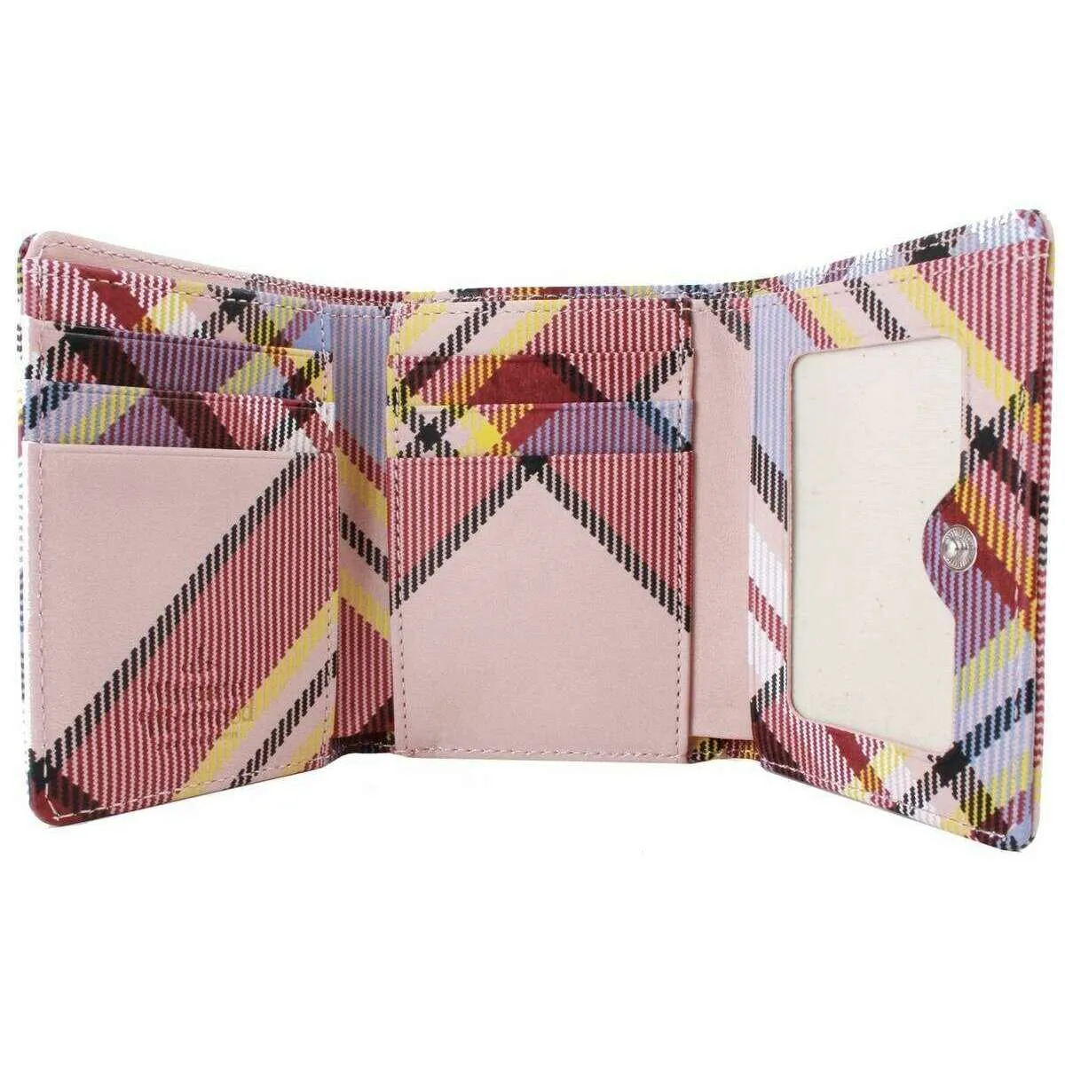 Vivienne Westwood Nubuck Tartan Small Frame Purse - Pink sold by KJ Beckett product image thumbnail 4