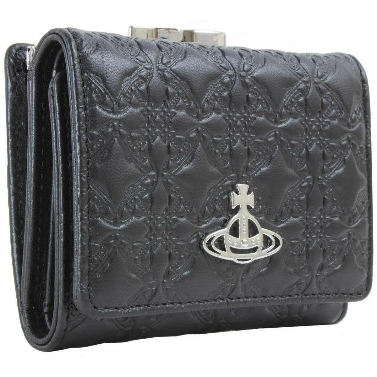 Vivienne Westwood Embossed Nappa Small Frame Purse - Black sold by KJ Beckett product image thumbnail 3