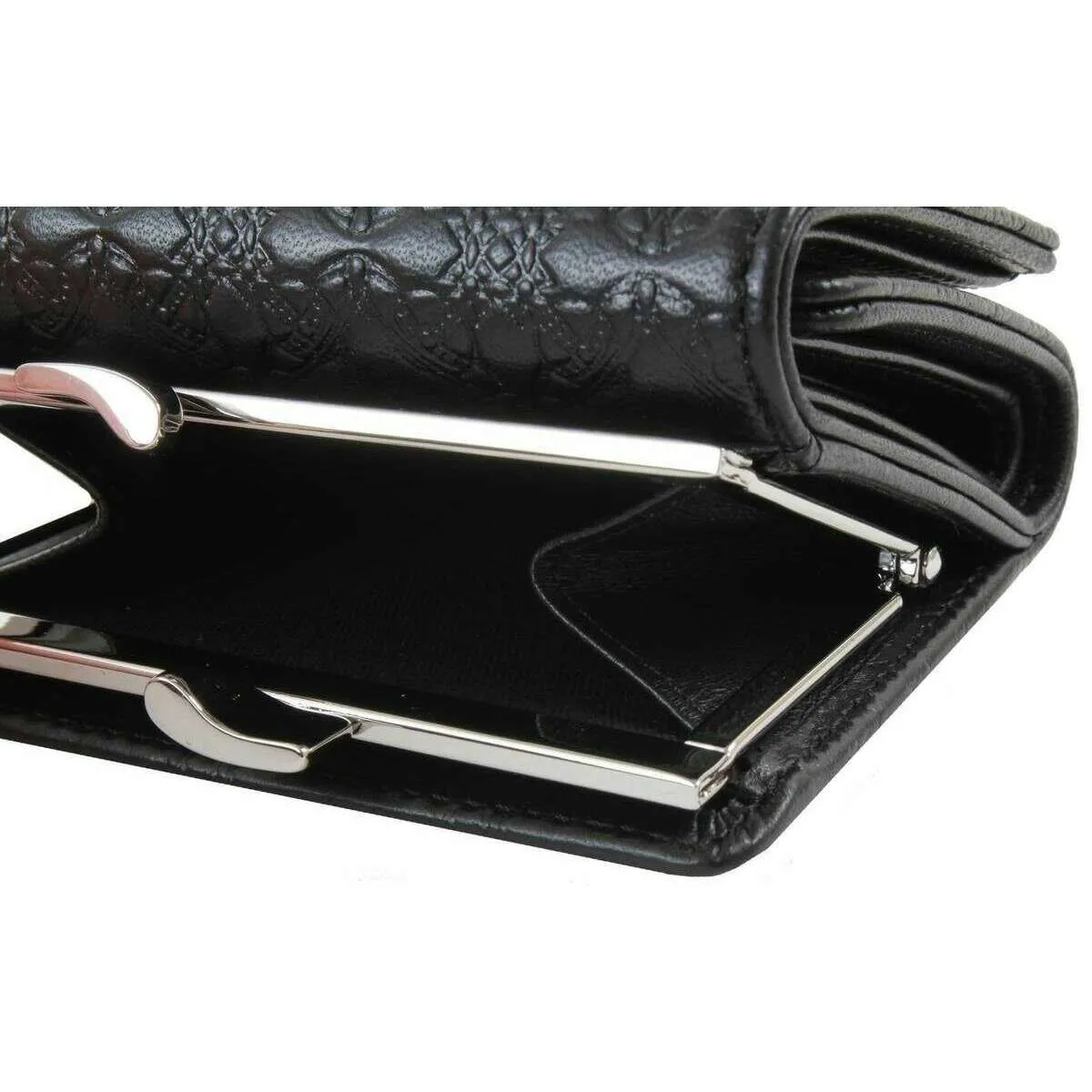 Vivienne Westwood Embossed Nappa Small Frame Purse - Black sold by KJ Beckett product image thumbnail 5