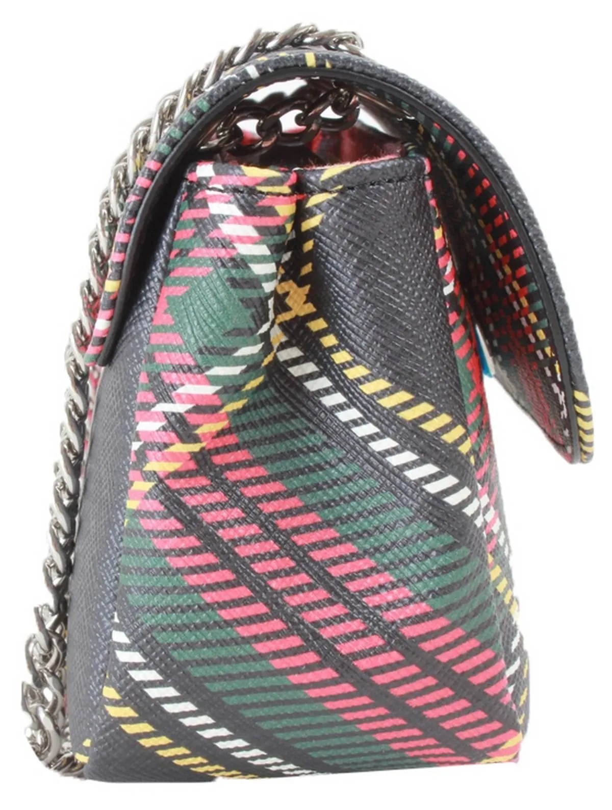 Vivienne Westwood Chelsea Tartan Small Chain Purse Bag - Black/Red/Yellow sold by KJ Beckett product image thumbnail 4