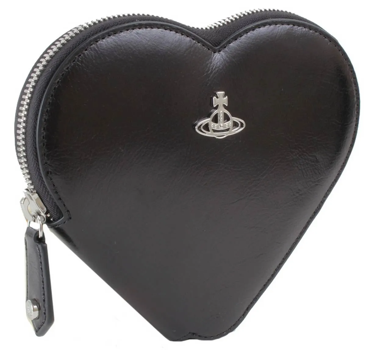 Vivienne Westwood Shiny Veget Tanned Heart Crossbody Bag - Black sold by KJ Beckett product image thumbnail 3