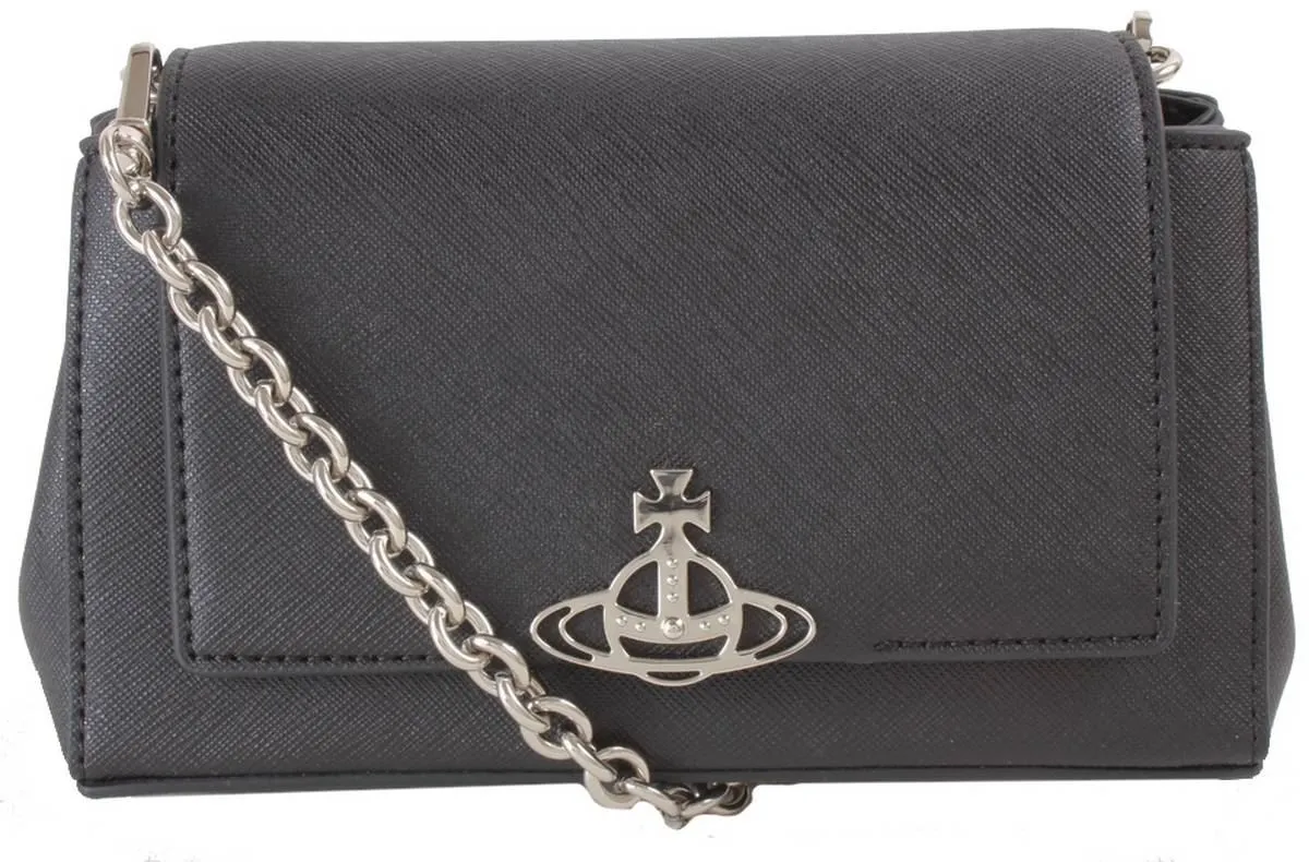 Vivienne Westwood Saffiano Hazel Small Handbag - Black sold by KJ Beckett product image thumbnail 2