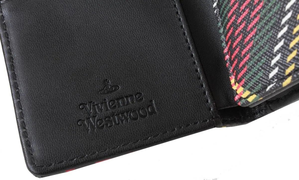 Vivienne Westwood Chelsea Tartan Small Frame Wallet - Black/Red/Yellow sold by KJ Beckett product image thumbnail 5
