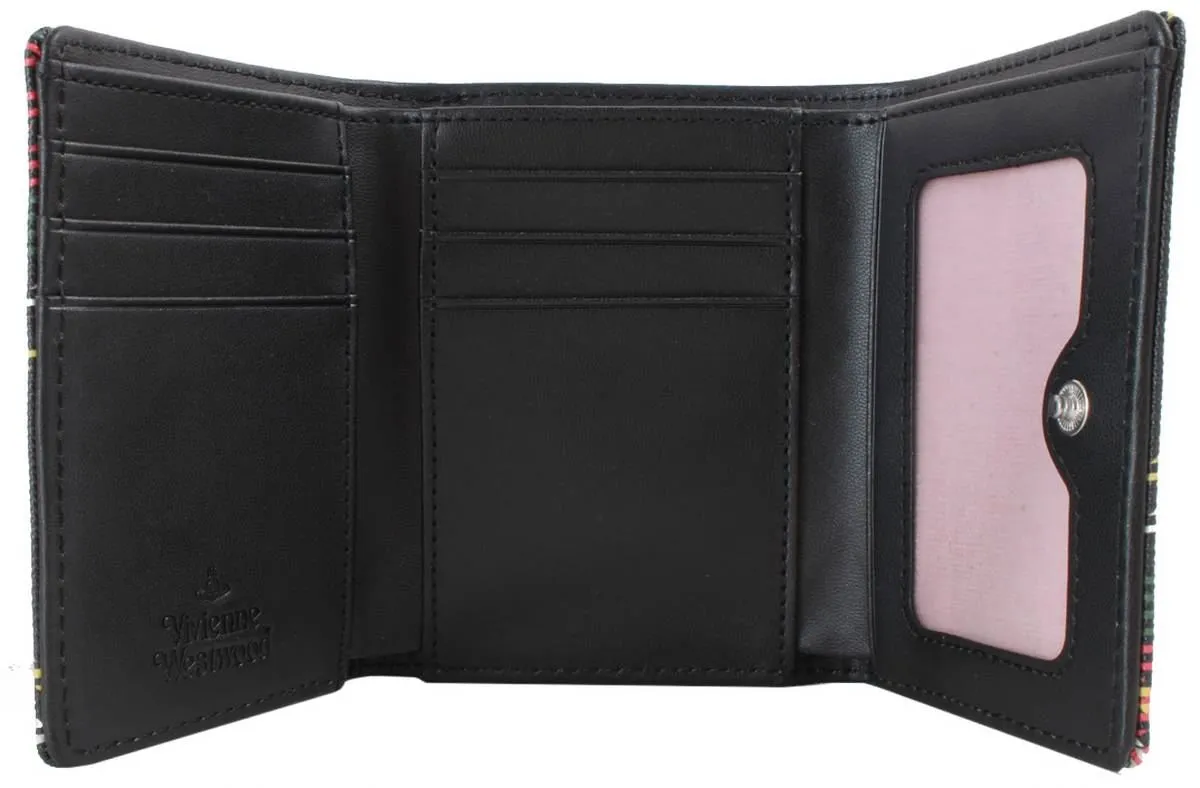 Vivienne Westwood Chelsea Tartan Small Frame Wallet - Black/Red/Yellow sold by KJ Beckett product image thumbnail 3