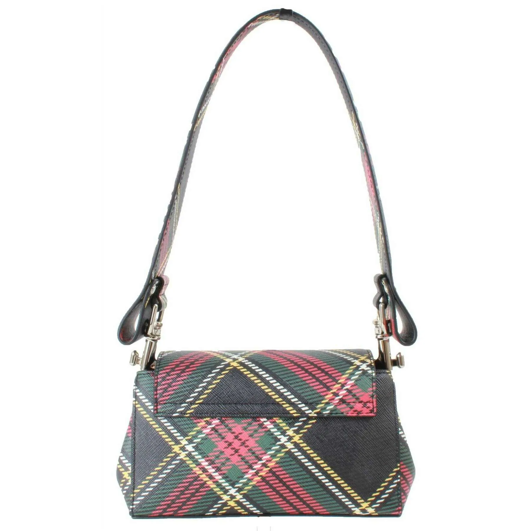Vivienne Westwood Saffiano Printed Hazel Small Handbag - Chelsea Tartan sold by KJ Beckett product image thumbnail 2