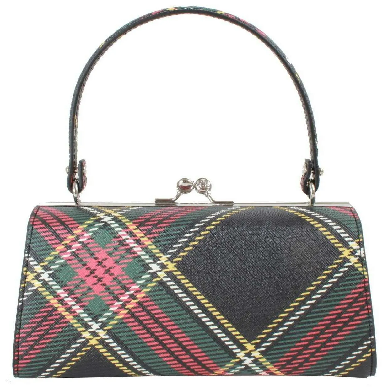 Vivienne Westwood Saffiano Printed Doll XL Frame Bag - Chelsea Tartan sold by KJ Beckett product image thumbnail 2