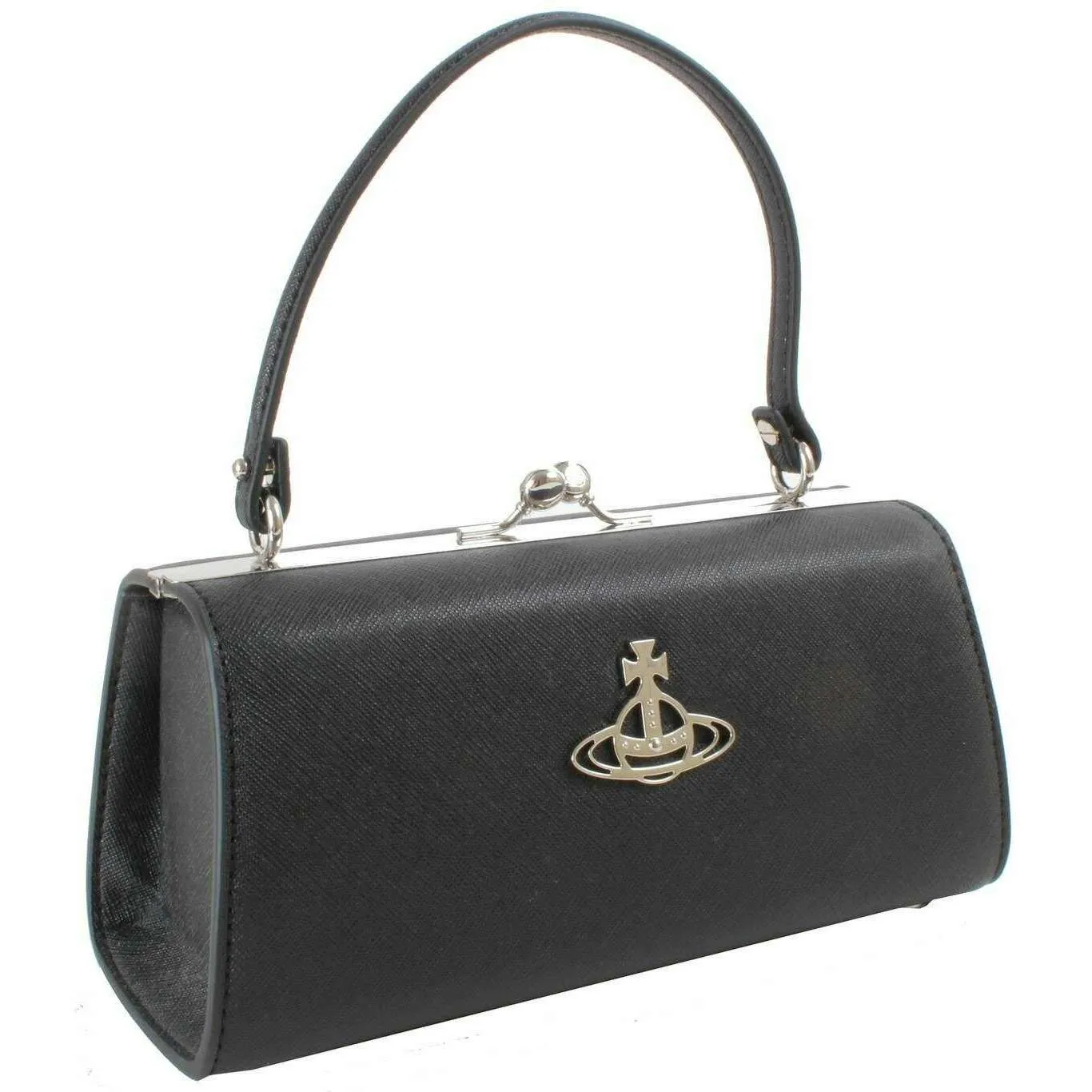 Vivienne Westwood Saffiano Doll XL Frame Bag - Black sold by KJ Beckett product image thumbnail 3