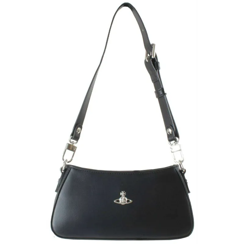Vivienne Westwood Smooth Tasha Shoulder Phone Bag - Black made by Vivienne Westwood