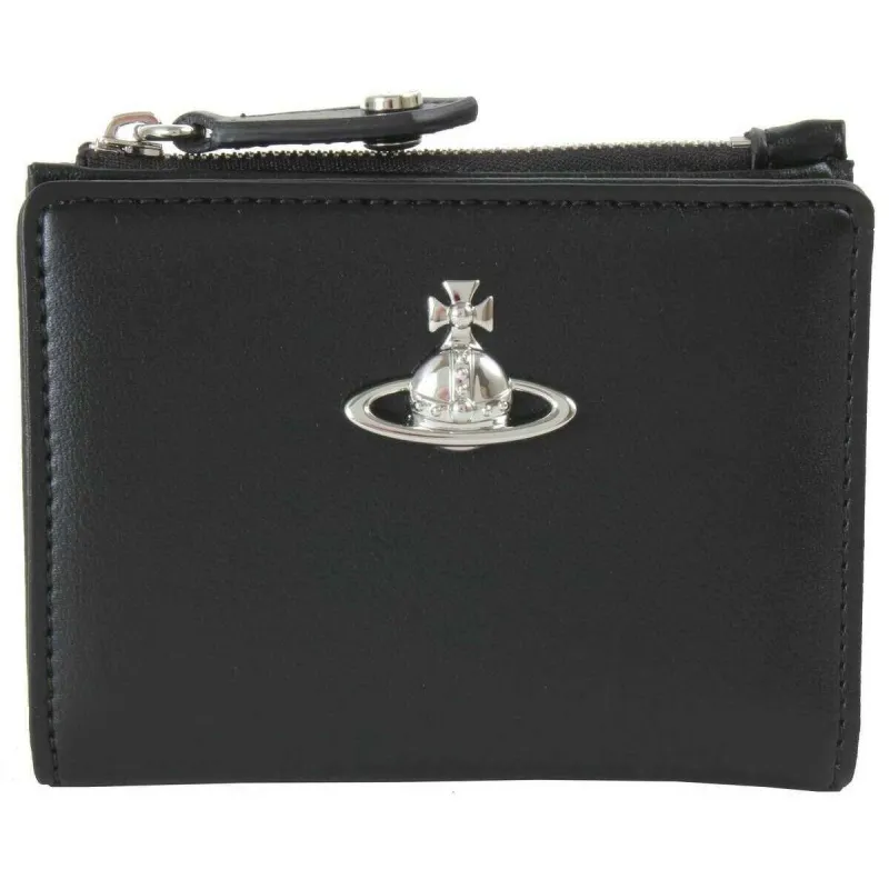 Vivienne Westwood Slim Flap Card Holder - Black sold by KJ Beckett
