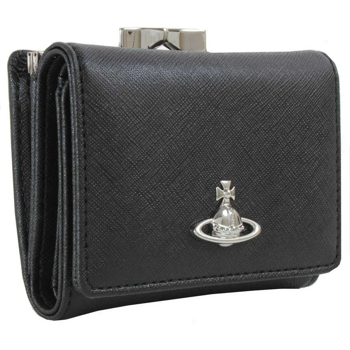 Vivienne Westwood Saffiano Small Frame Purse - Black sold by KJ Beckett product image thumbnail 5