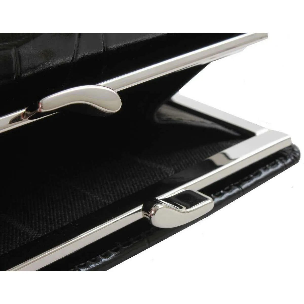 Vivienne Westwood Embossed Croc Small Frame Purse - Black sold by KJ Beckett product image thumbnail 4