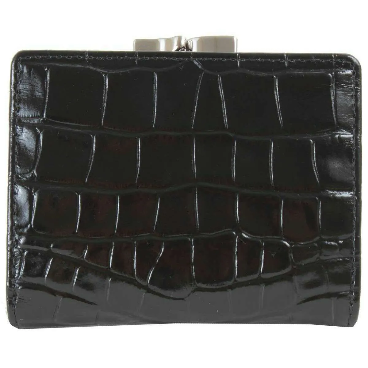 Vivienne Westwood Embossed Croc Small Frame Purse - Black sold by KJ Beckett product image thumbnail 2