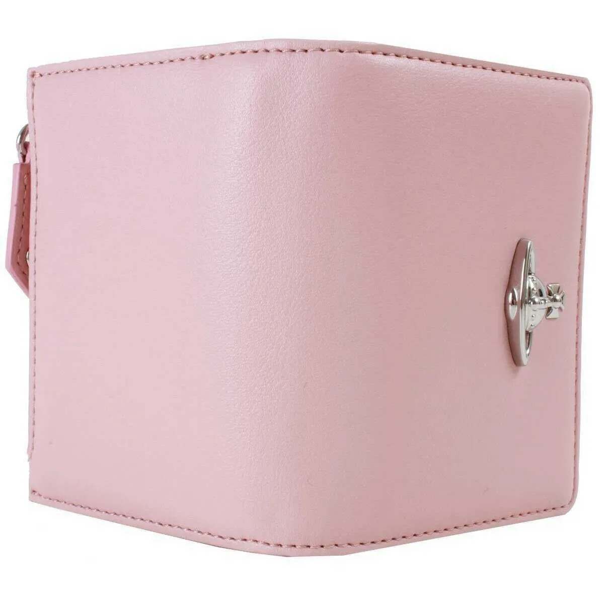 Vivienne Westwood Smooth Slim Flap Card Holder Purse - Pastel Pink sold by KJ Beckett product image thumbnail 4