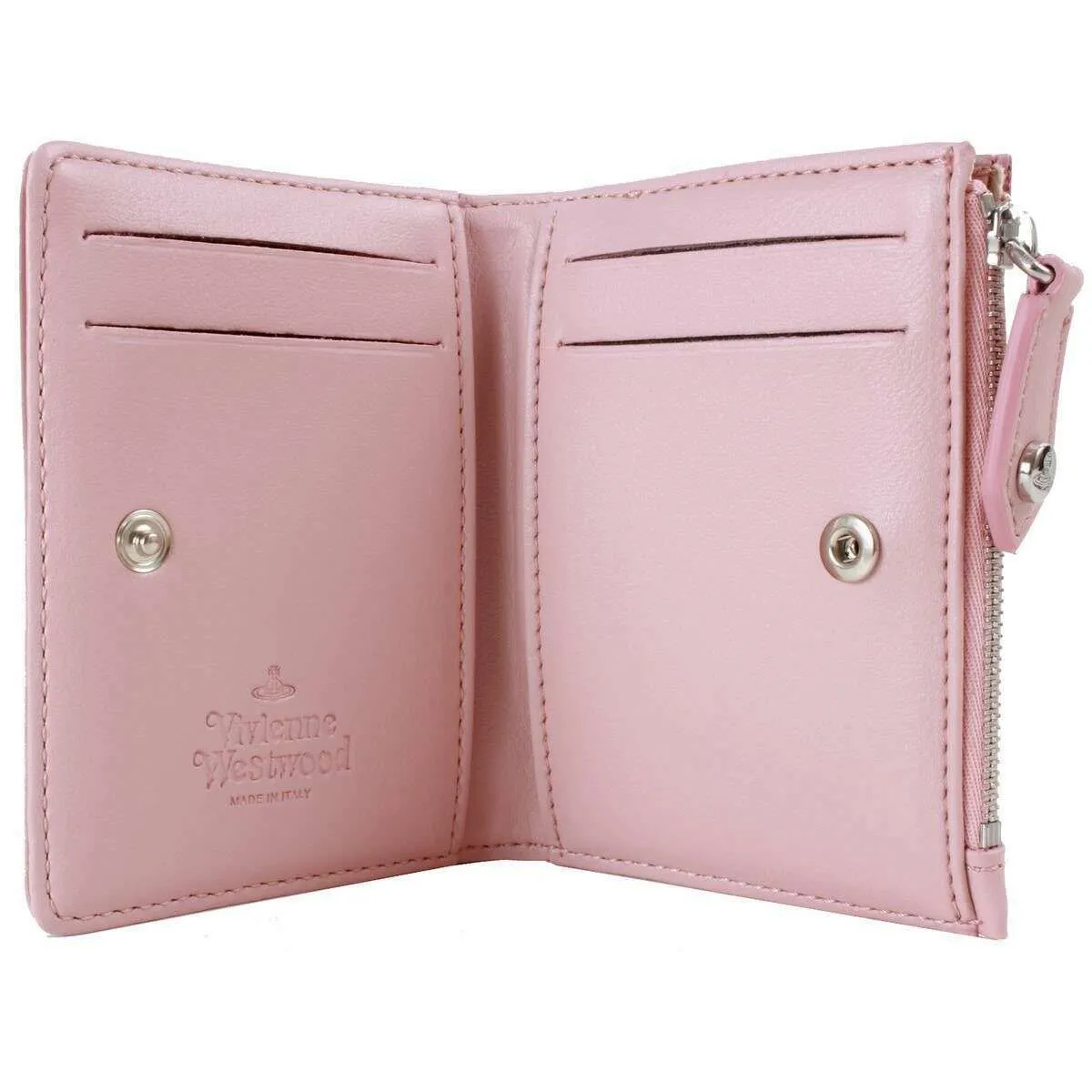 Vivienne Westwood Smooth Slim Flap Card Holder Purse - Pastel Pink sold by KJ Beckett product image thumbnail 3