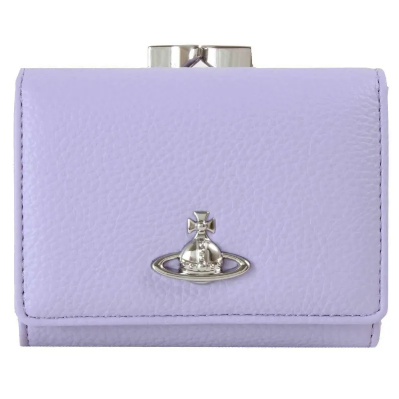 Vivienne Westwood Grain Small Frame Purse - Lilac sold by KJ Beckett