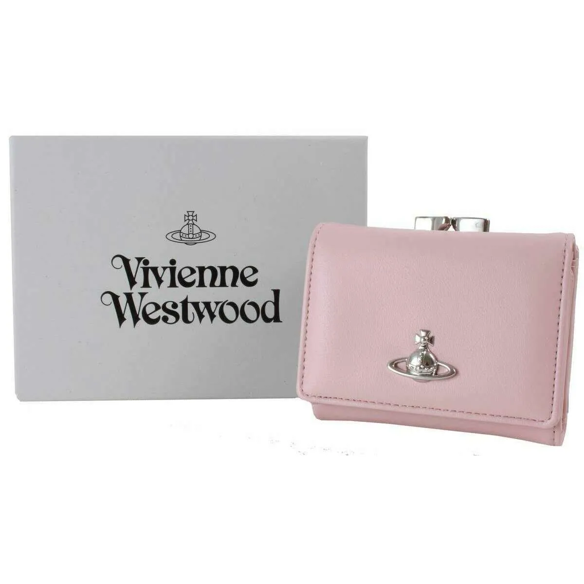 Vivienne Westwood Smooth Small Frame Purse - Pastel Pink sold by KJ Beckett product image thumbnail 5