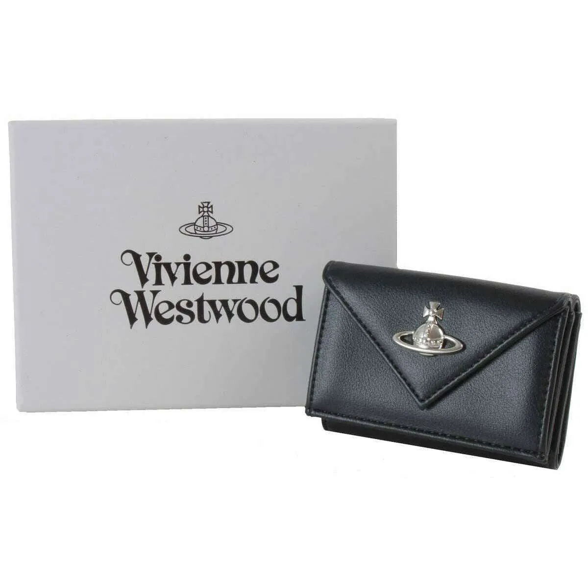 Vivienne Westwood Smooth Envelope Billfold Wallet - Black sold by KJ Beckett product image thumbnail 5