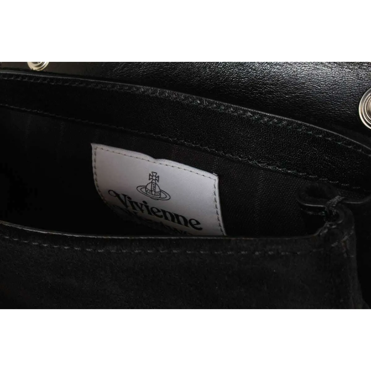 Vivienne Westwood Suede Chain Crossbody Bag - Black sold by KJ Beckett product image thumbnail 3