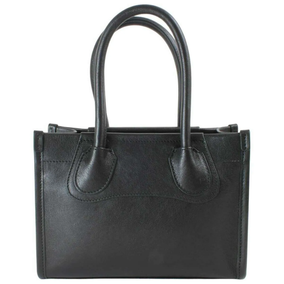 Vivienne Westwood Troy Supple Leather Small Tote Crossbody - Black/Dark Silver sold by KJ Beckett product image thumbnail 2