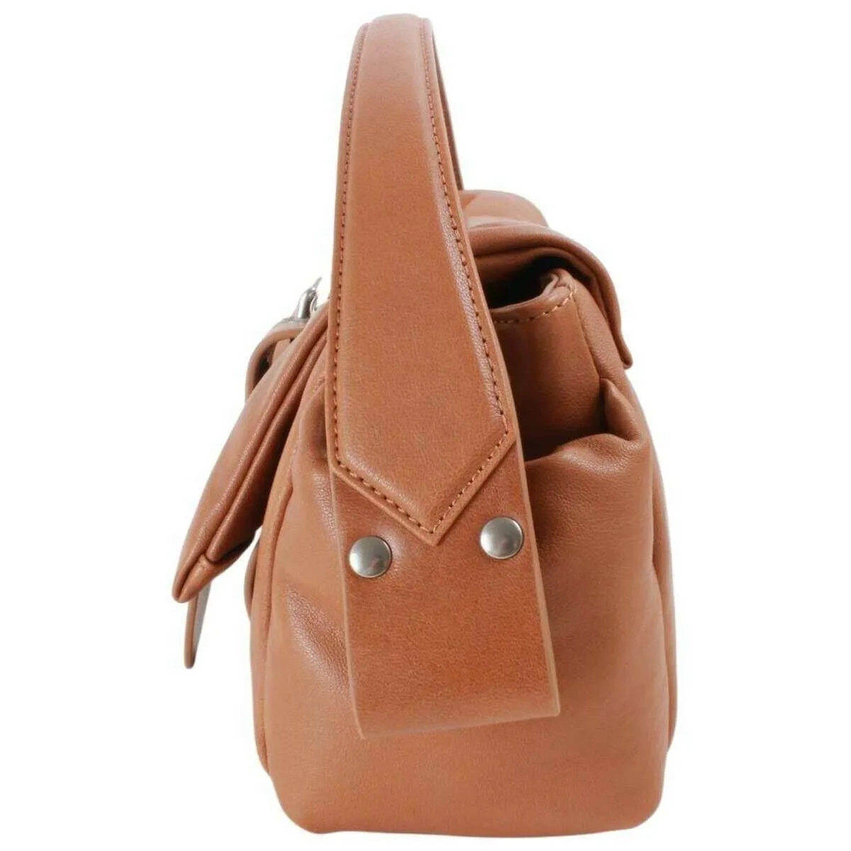 Vivienne Westwood Hazel Supple Leather Treasure Handbag - Honey Brown/Dark Silver sold by KJ Beckett product image thumbnail 5