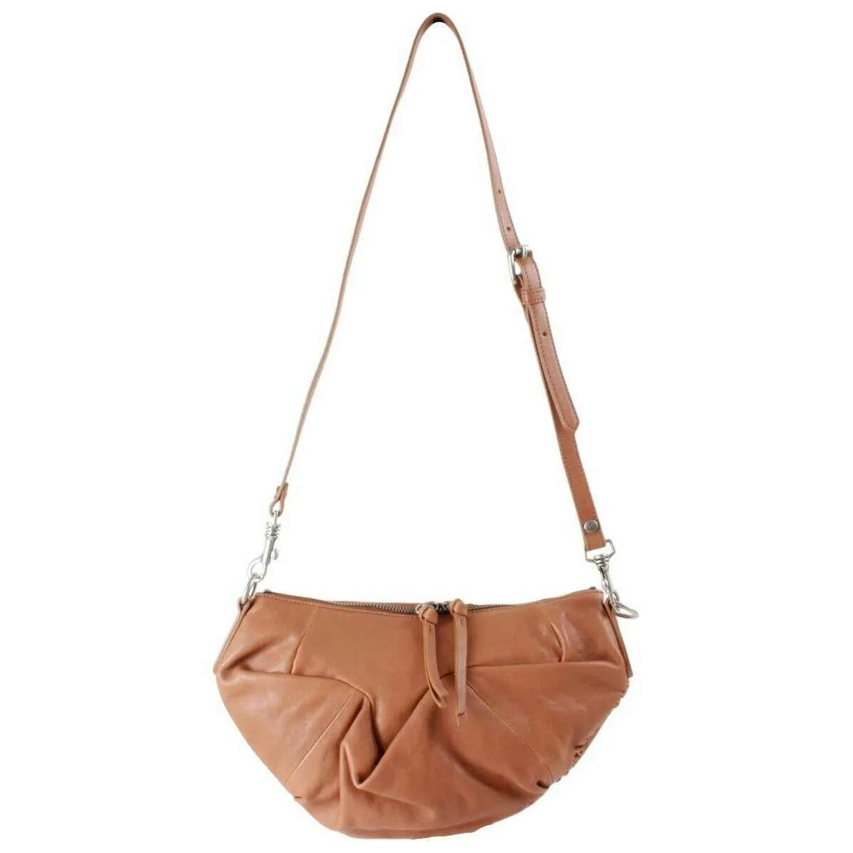 Vivienne Westwood Agnes Supple Leather Small Shoulder Bag - Honey Brown/Dark Silver sold by KJ Beckett product image thumbnail 3
