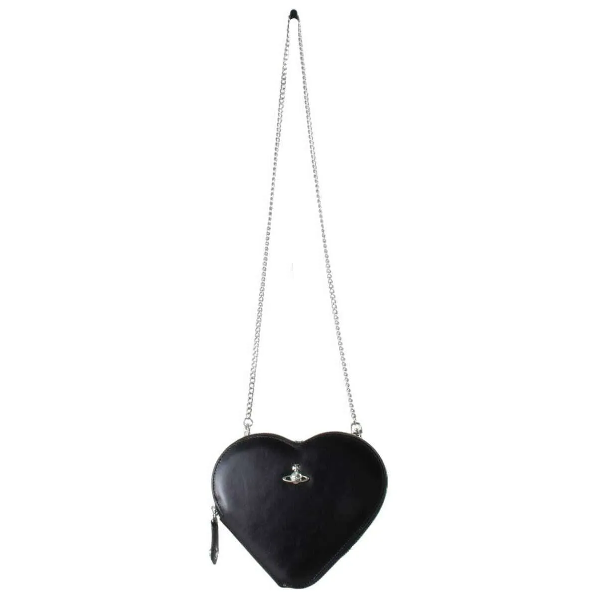 Vivienne Westwood Shiny Veget Tanned Heart Crossbody Bag - Black sold by KJ Beckett product image thumbnail 3