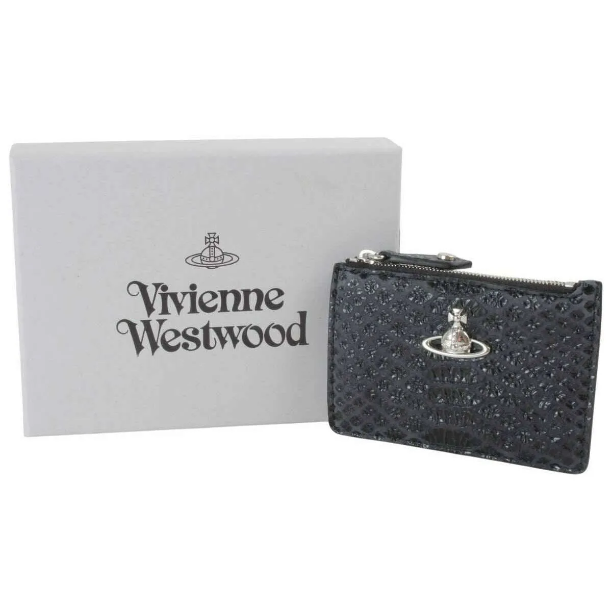 Vivienne Westwood Snake Effect Slim Card Holder - Dark Grey sold by KJ Beckett product image thumbnail 5
