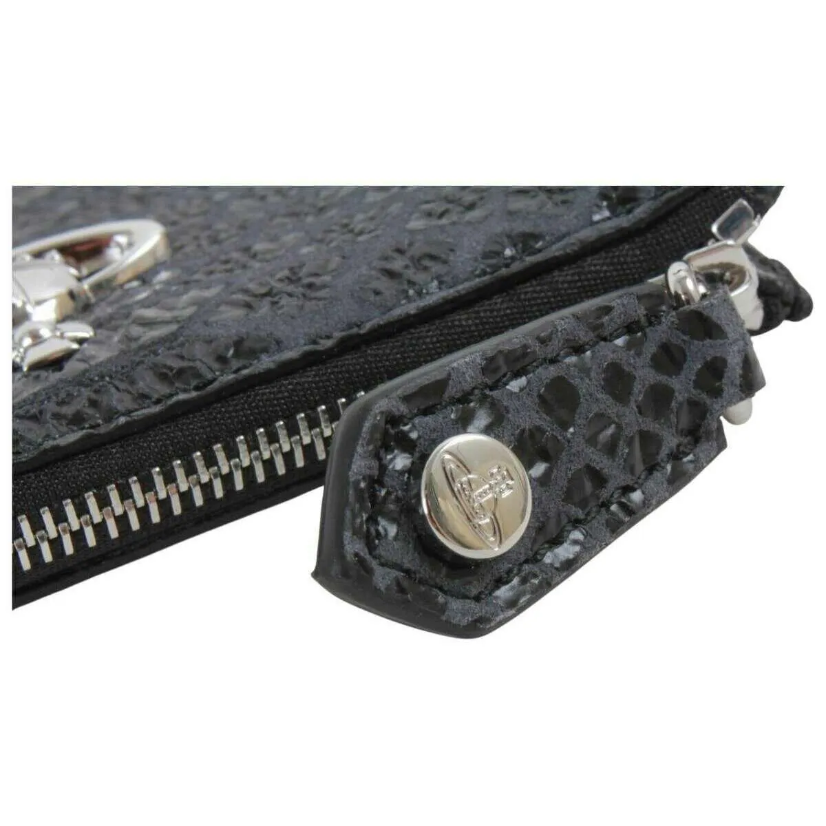 Vivienne Westwood Snake Effect Slim Card Holder - Dark Grey sold by KJ Beckett product image thumbnail 4