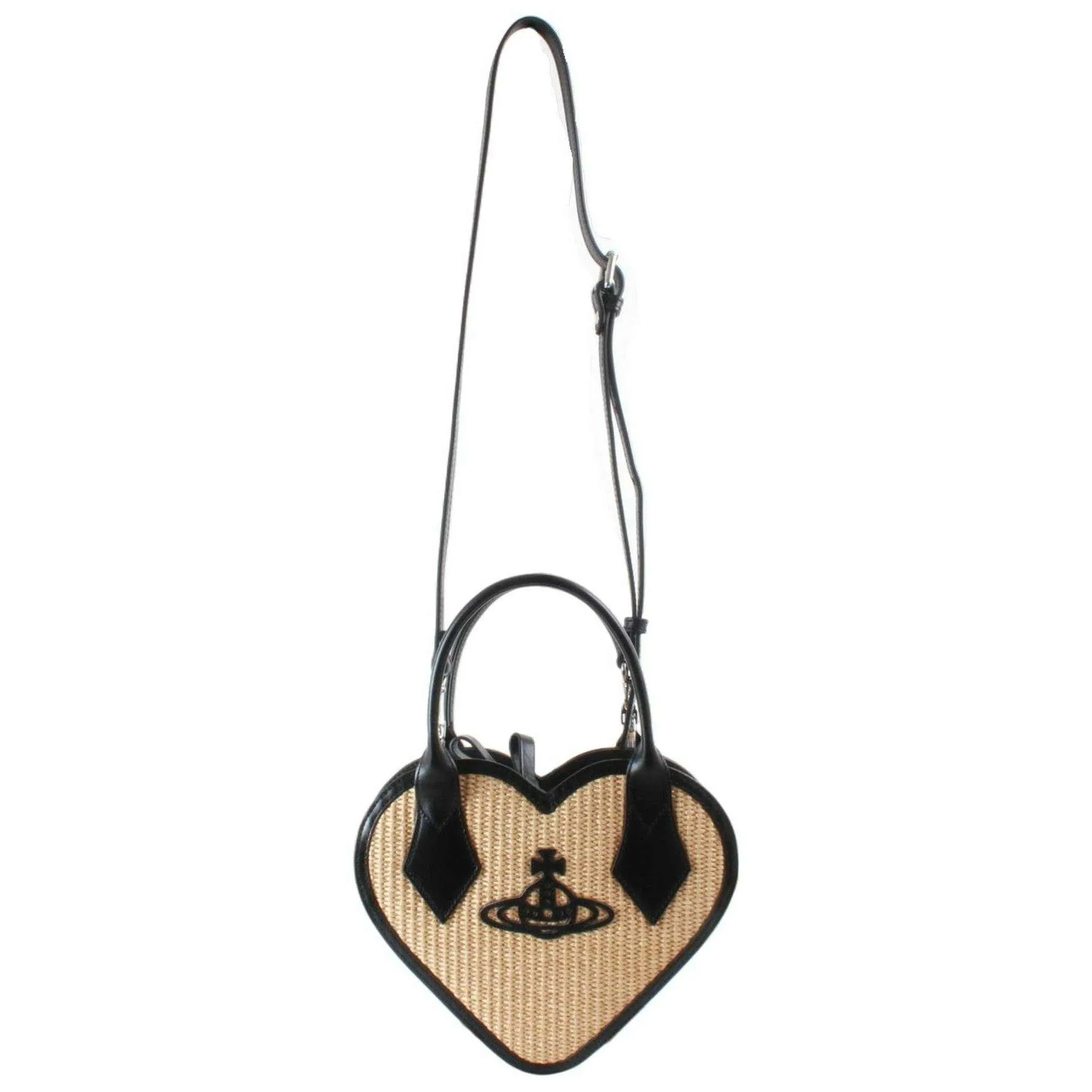 Vivienne Westwood Raffia Josephine Heart Crossbody - Natural Beige sold by KJ Beckett product image thumbnail 4