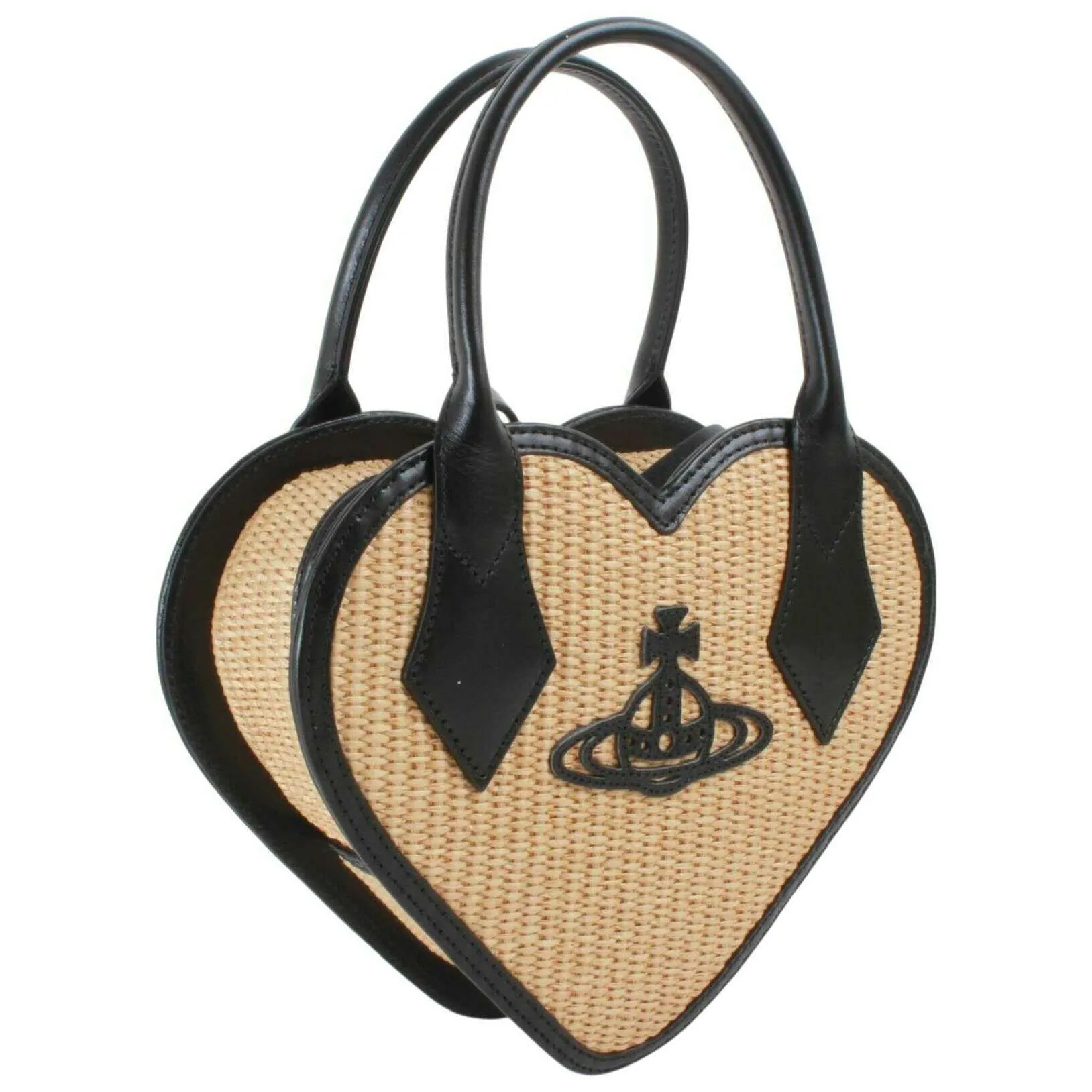 Vivienne Westwood Raffia Josephine Heart Crossbody - Natural Beige sold by KJ Beckett product image thumbnail 3