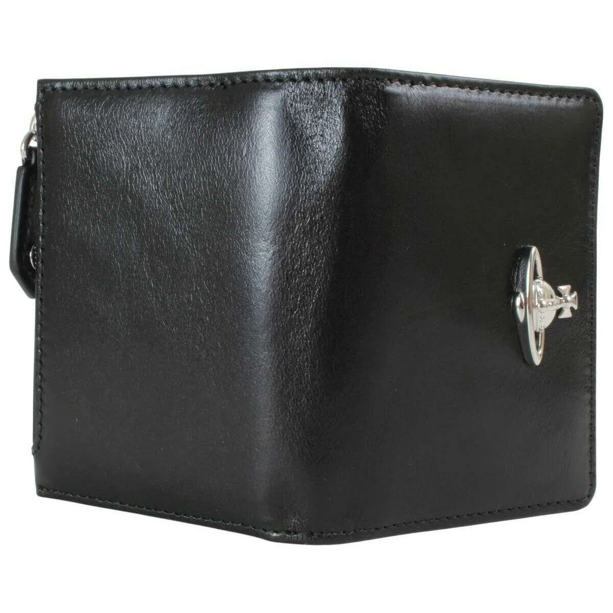 Vivienne Westwood Shiny Veg Tanned Slim Flap Card Holder - Black sold by KJ Beckett product image thumbnail 4