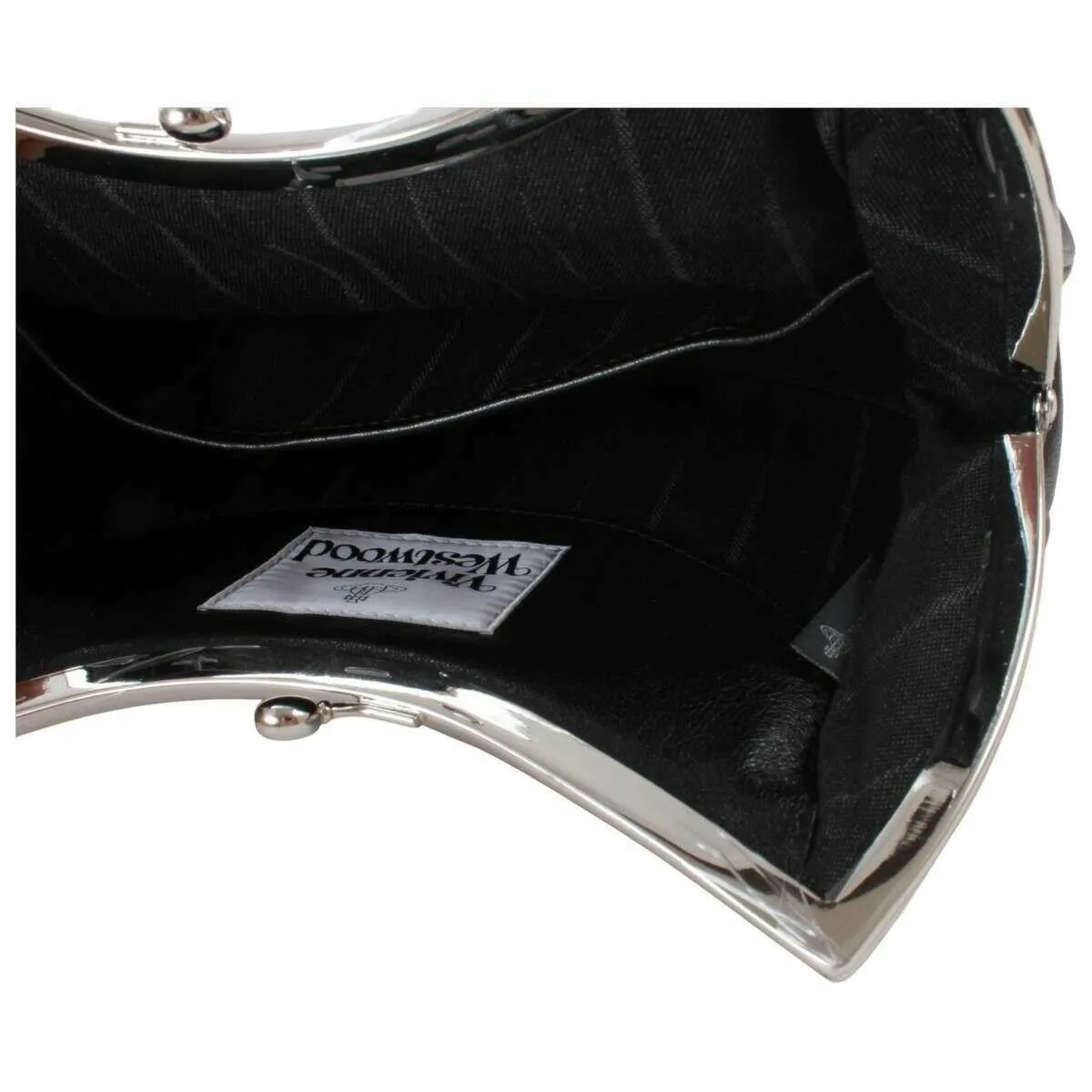 Vivienne Westwood Supple Leather Charm Frame Purse Handbag - Black sold by KJ Beckett product image thumbnail 3