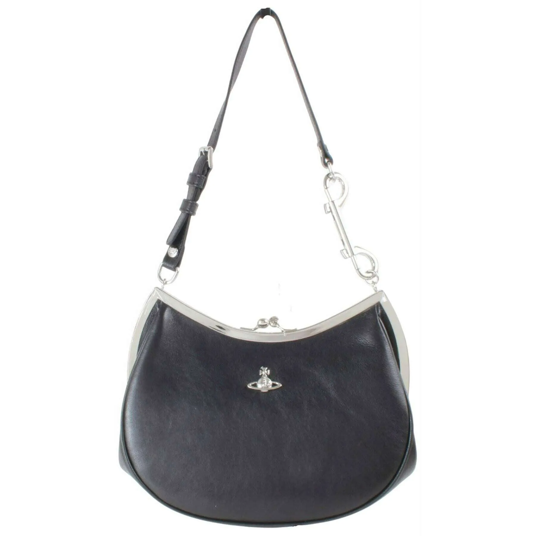 Vivienne Westwood Supple Leather Charm Frame Purse Handbag - Black sold by KJ Beckett product image thumbnail 4