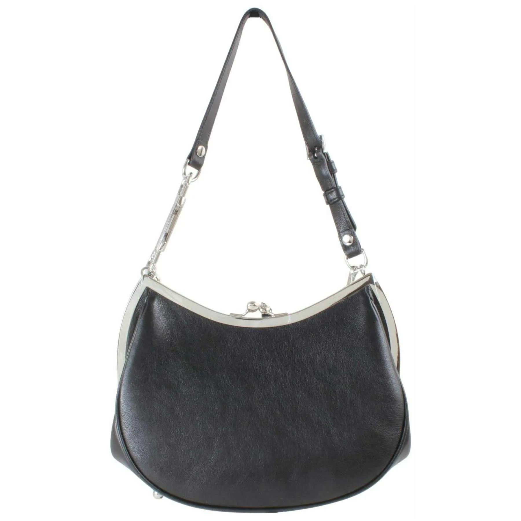 Vivienne Westwood Supple Leather Charm Frame Purse Handbag - Black sold by KJ Beckett product image thumbnail 2