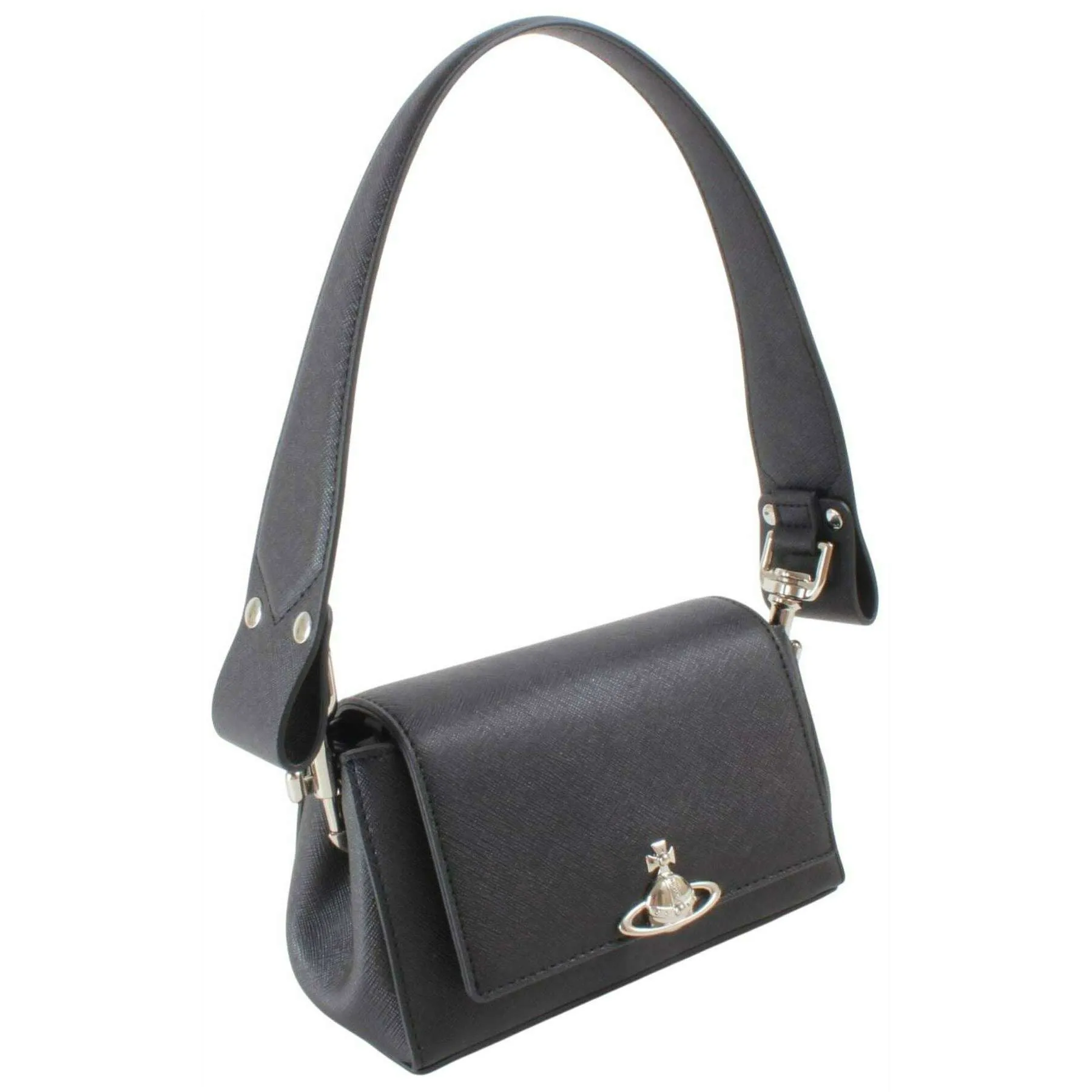 Vivienne Westwood Hazel Saffiano Small Handbag - Black sold by KJ Beckett product image thumbnail 4