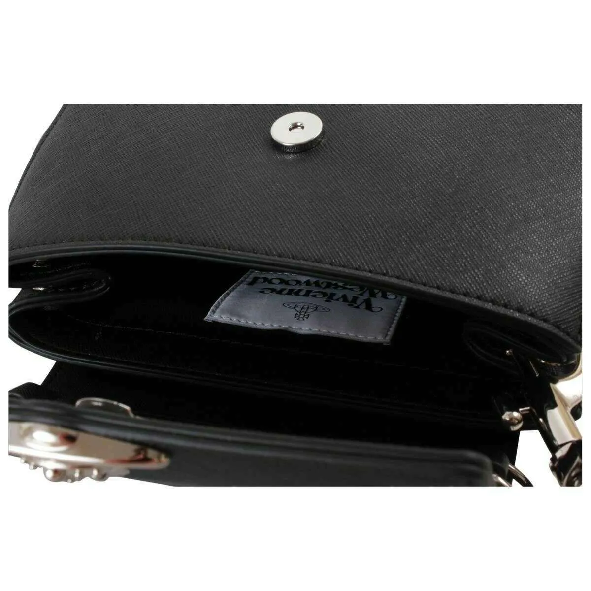 Vivienne Westwood Hazel Saffiano Small Handbag - Black sold by KJ Beckett product image thumbnail 3