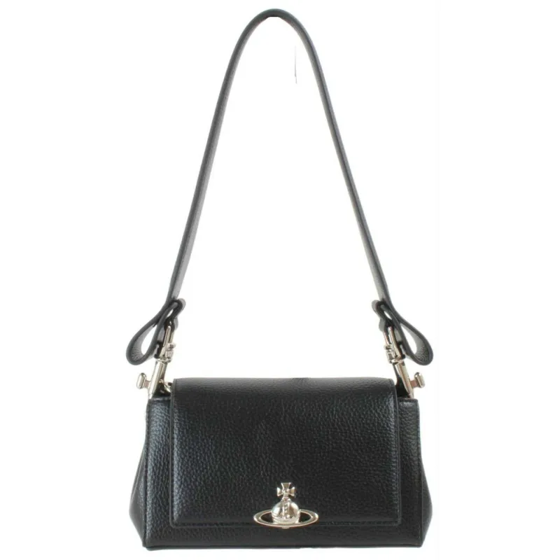 Vivienne Westwood Hazel Grain Small Handbag - Black made by Vivienne Westwood