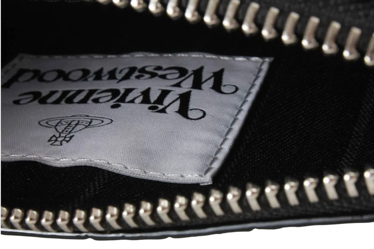 Vivienne Westwood Small Croc Flat Zip Clutch - Black sold by KJ Beckett product image thumbnail 3