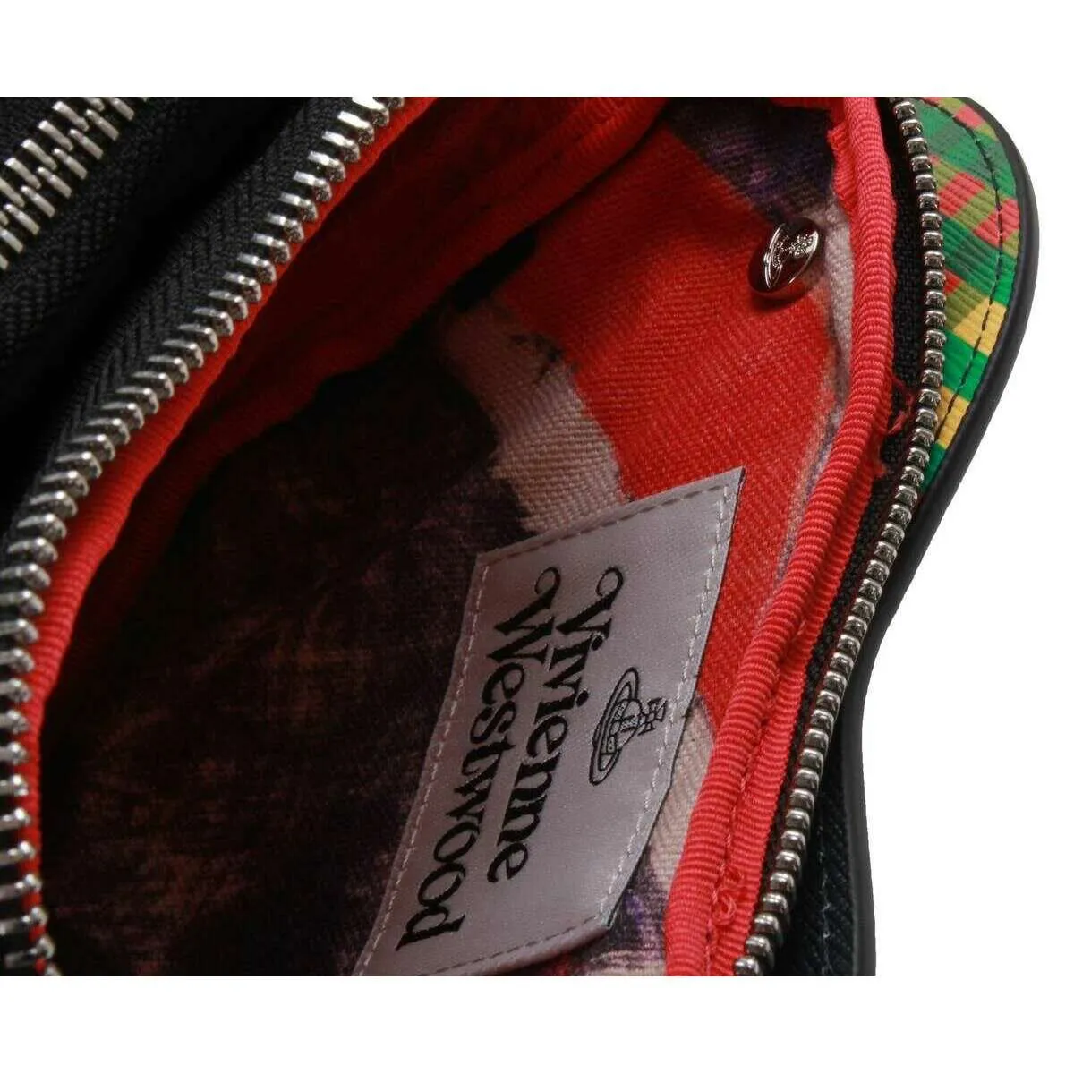 Vivienne Westwood Louise Saffiano Heart Crossbody Bag