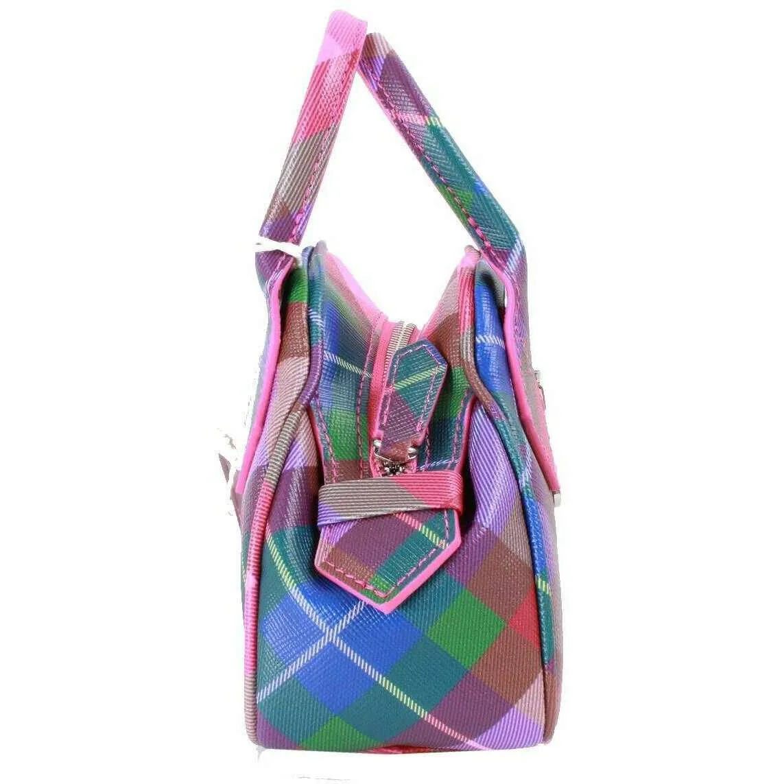 トートバッグ Vivienne Westwood Mini Yasmin Tote Bag Candy Tartan 5C010006 Vivienne Westwood】Mini Yasmin Tote Bag Candy Tartan