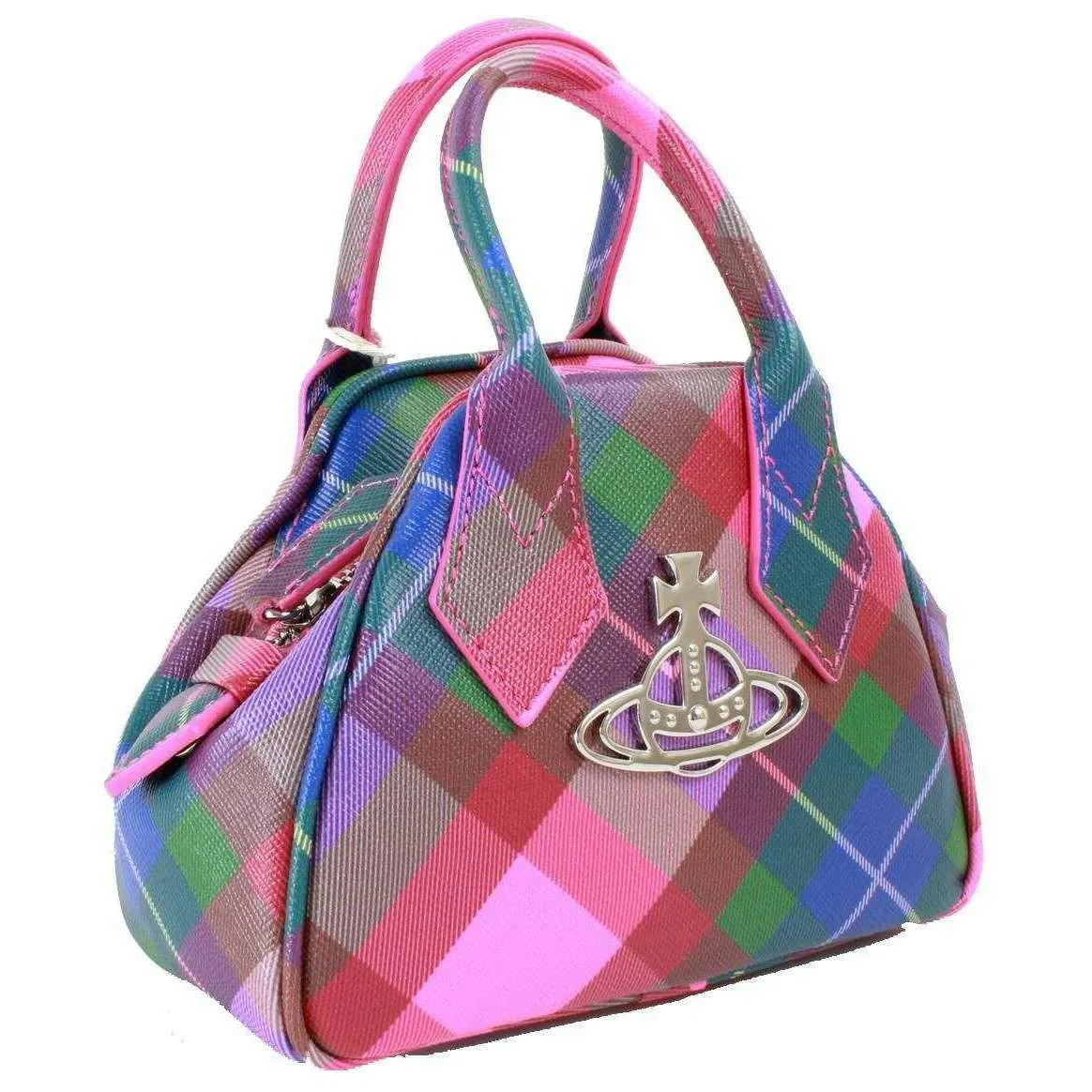 Vivienne Westwood Saffiano Printed Mini Yasmine Handbag