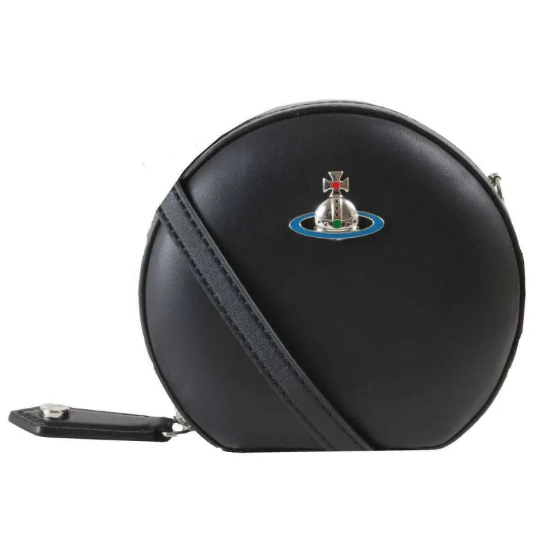 Vivienne Westwood Nappa Mini Round Crossbody Bag - Black sold by KJ Beckett