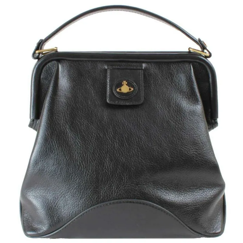 Vivienne Westwood Abbey Frame Handbag - Black sold by KJ Beckett
