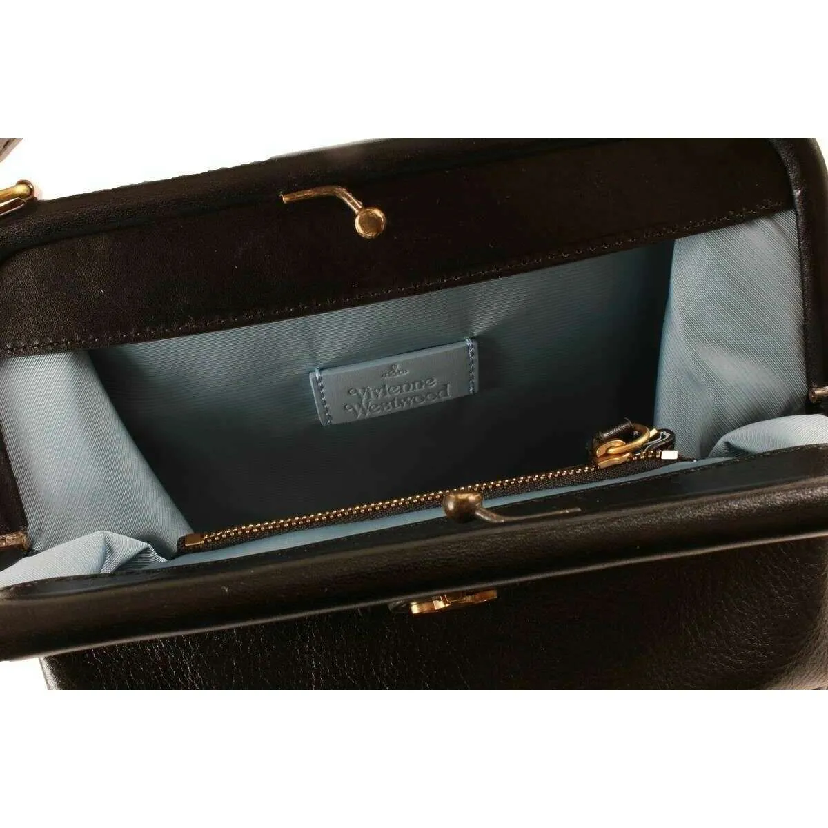 Vivienne Westwood Abbey Frame Handbag - Black | Parallel