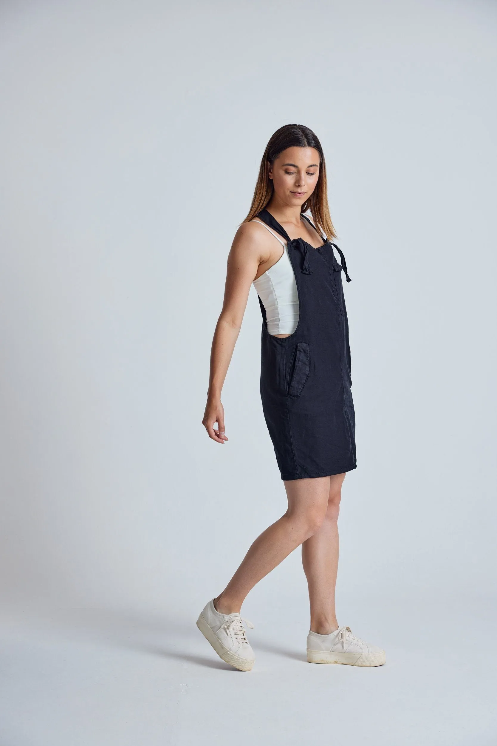PEGGY Black - Organic Cotton Dress by Flax & Loom sold by Komodo Fashion product image thumbnail 2